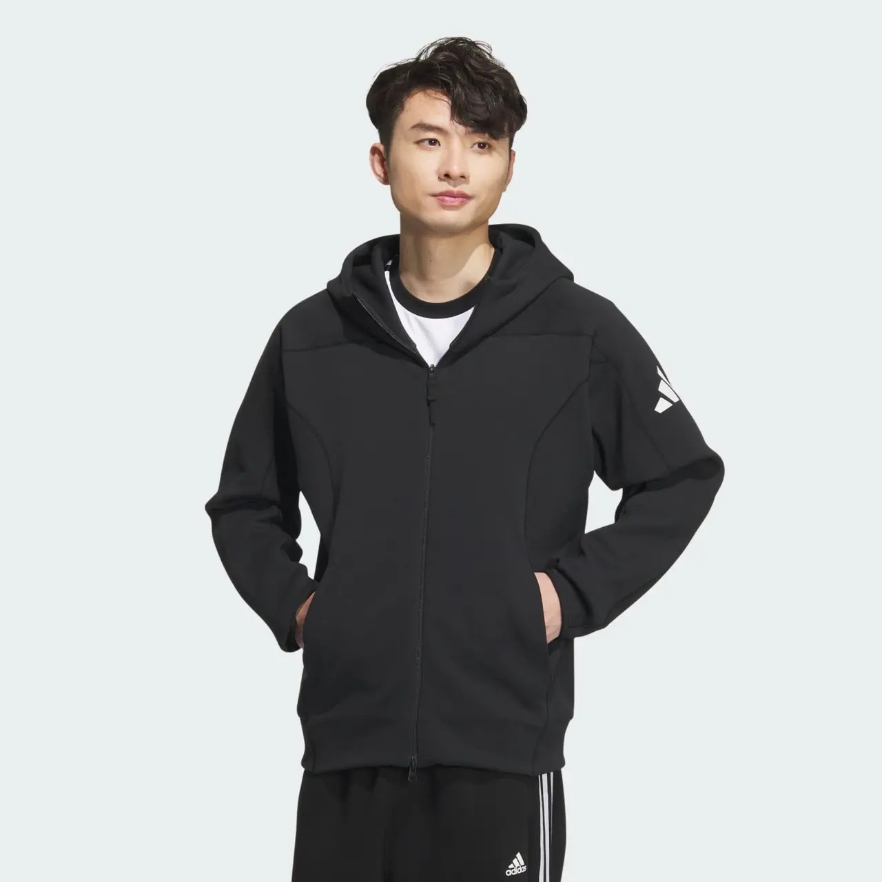 Áo Adidas ZNE Japan Full Zip Hoodie 'Black' IX5654 — ảnh 2