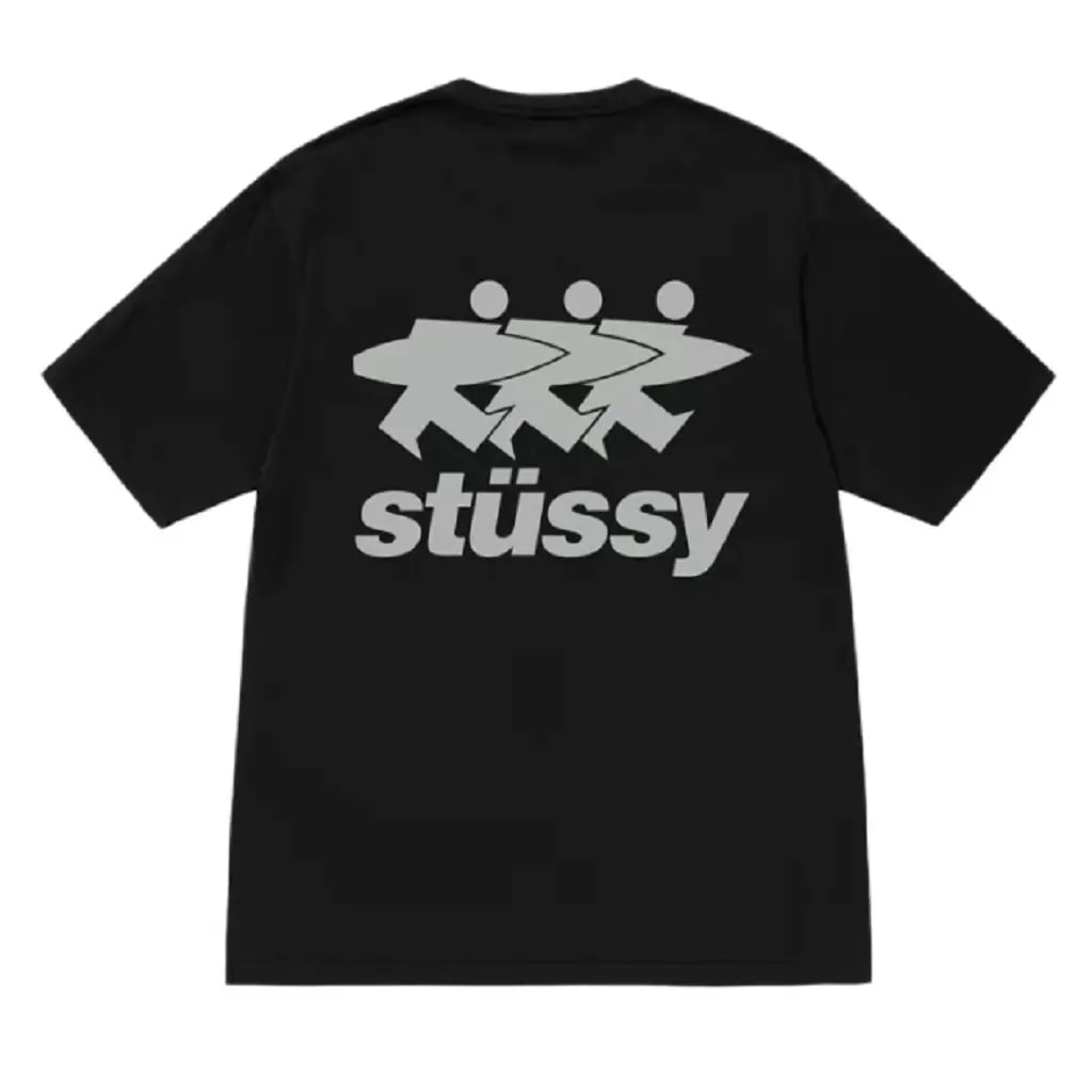 Áo Stussy Surfwalk Pig Dyed Tee 'Black' 1905063 — kich-thuoc: L