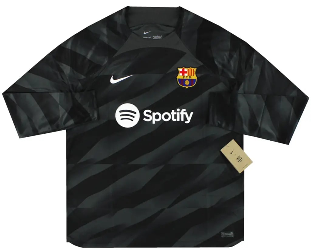 Áo Nike FC Barcelona 23/24 Stadium Goalkeeper 'Black' DX2635-061 — kich-thuoc: M