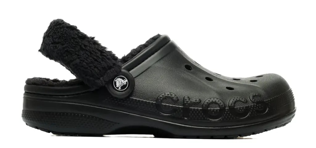 Dép Crocs Baya Lined Fuzz Strap Clog 'Black' 206633-060 — kich-thuoc: 41-42