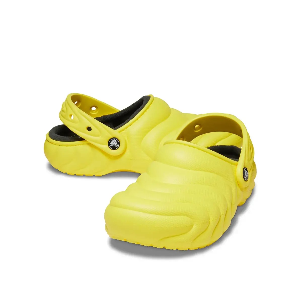 Dép Crocs Classic Lined Overpuff Clog 'Cyber Yellow' 210059-77J — ảnh 4