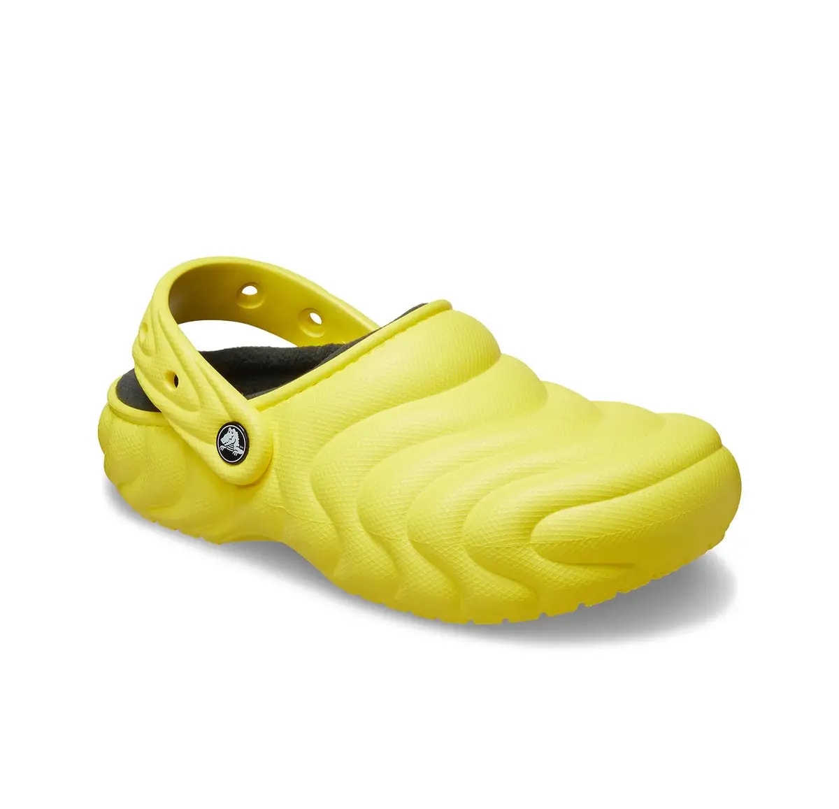 Dép Crocs Classic Lined Overpuff Clog 'Cyber Yellow' 210059-77J — ảnh 2