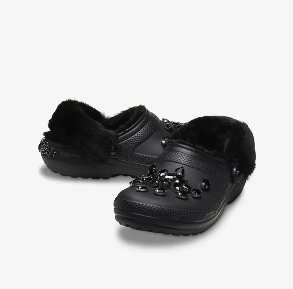 Dép Crocs Classic Lined x Simone Rocha Clog 'Black' 210170-060 — ảnh 5