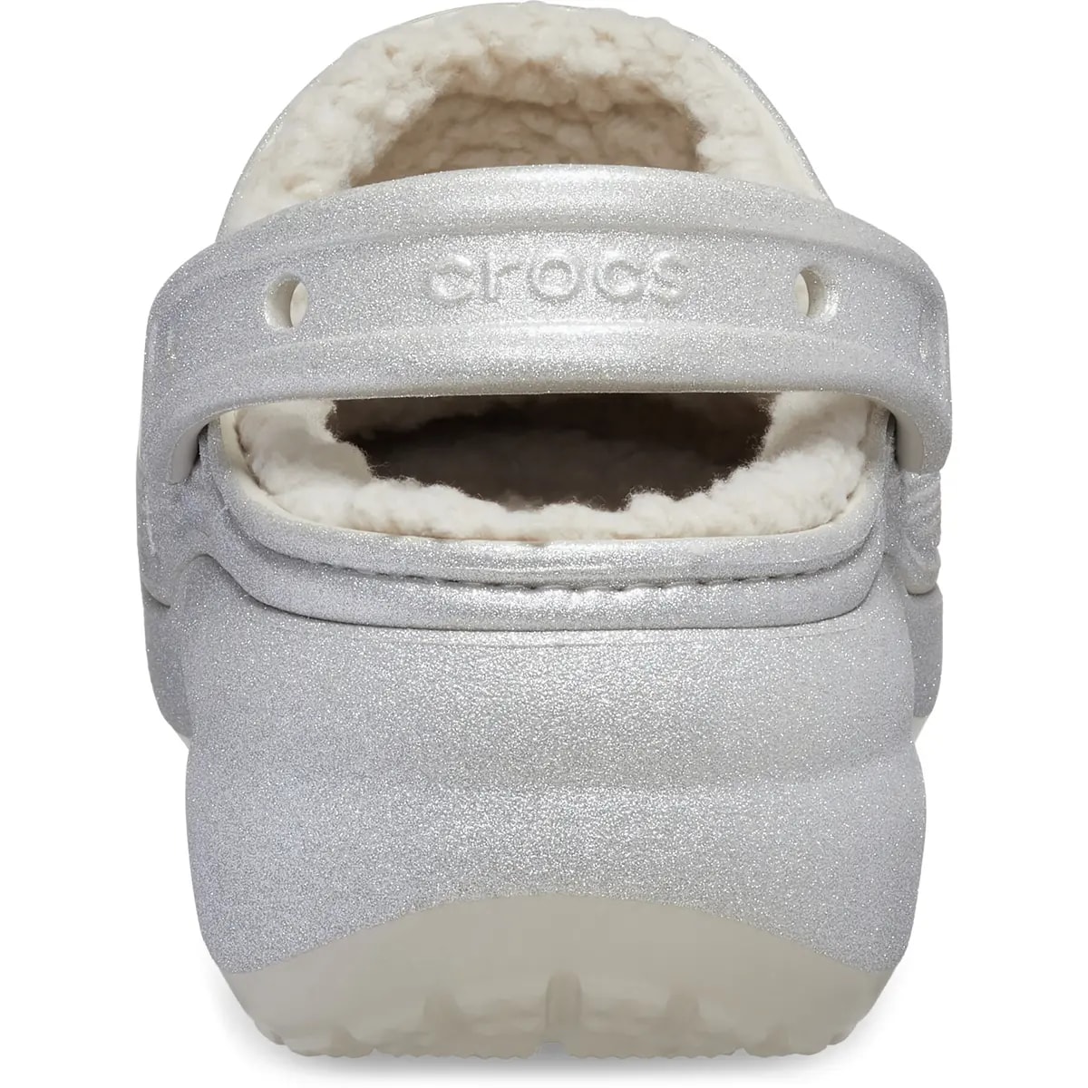 Dép Crocs Platform Glitter Lined Clog 'Silver' 210413-040 — ảnh 4