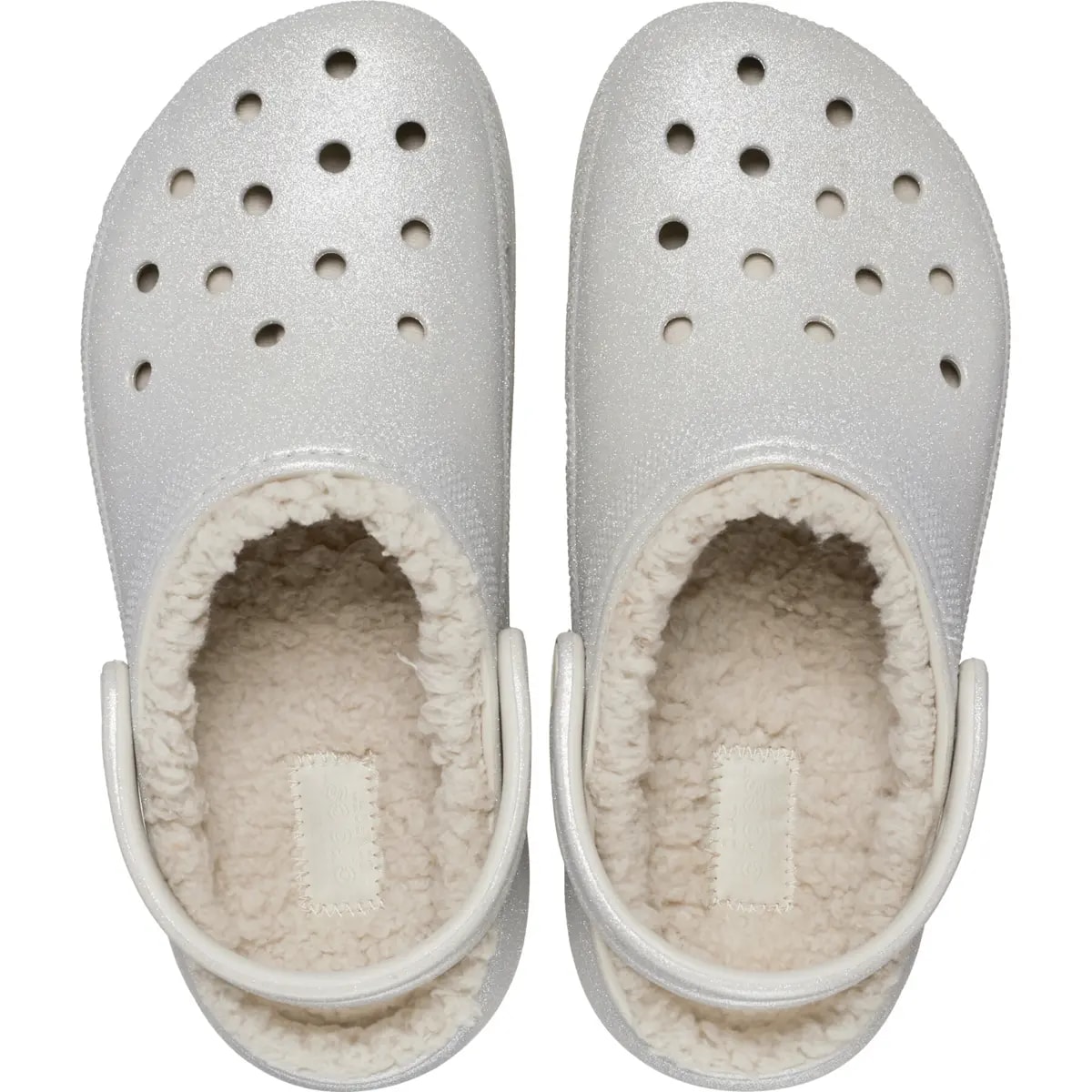 Dép Crocs Platform Glitter Lined Clog 'Silver' 210413-040 — ảnh 3