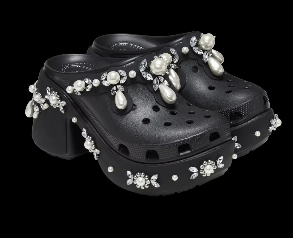 Dép Crocs Siren Heel x Simone Rocha Clog 'Black' 210646-001 — ảnh 3