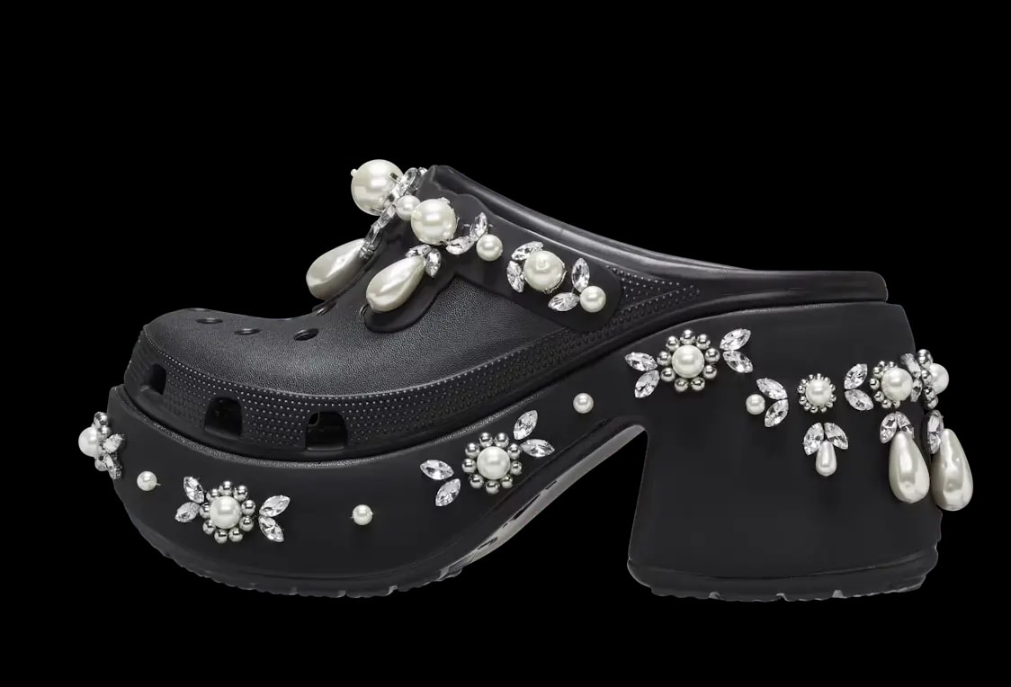 Dép Crocs Siren Heel x Simone Rocha Clog 'Black' 210646-001 — ảnh 5