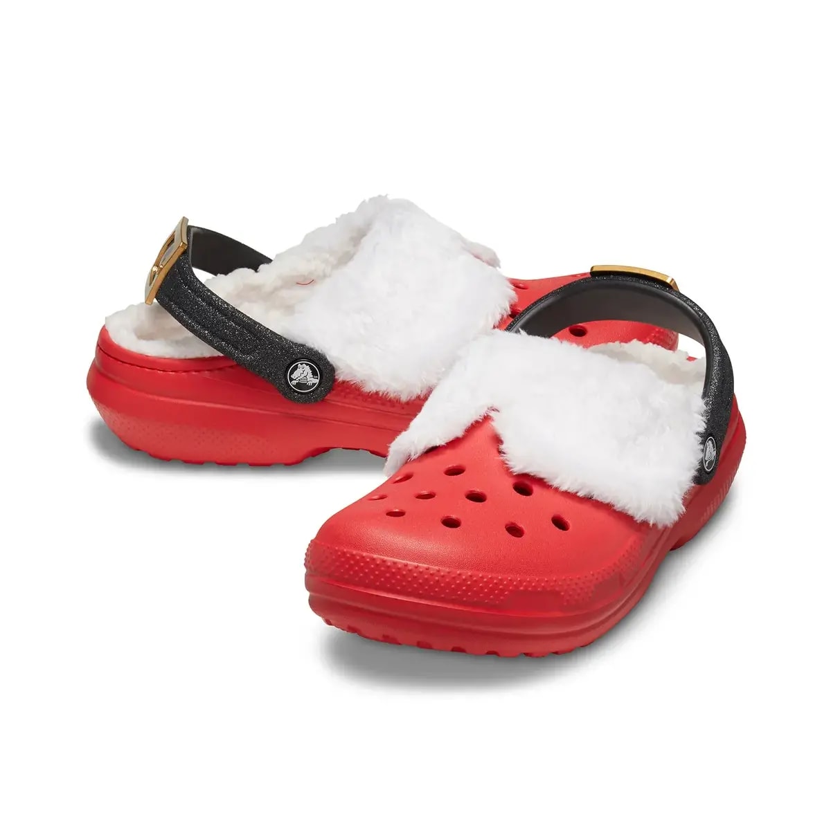 Dép Crocs Classic Lined Santa Clog 'Varsity Red' 210933-6WE — ảnh 2