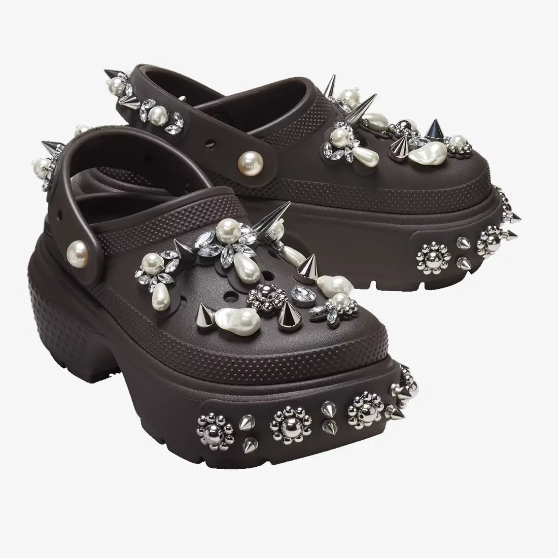 Dép Crocs Stomp x Simone Rocha Clog 'Espresso' 210942-206 — ảnh 2