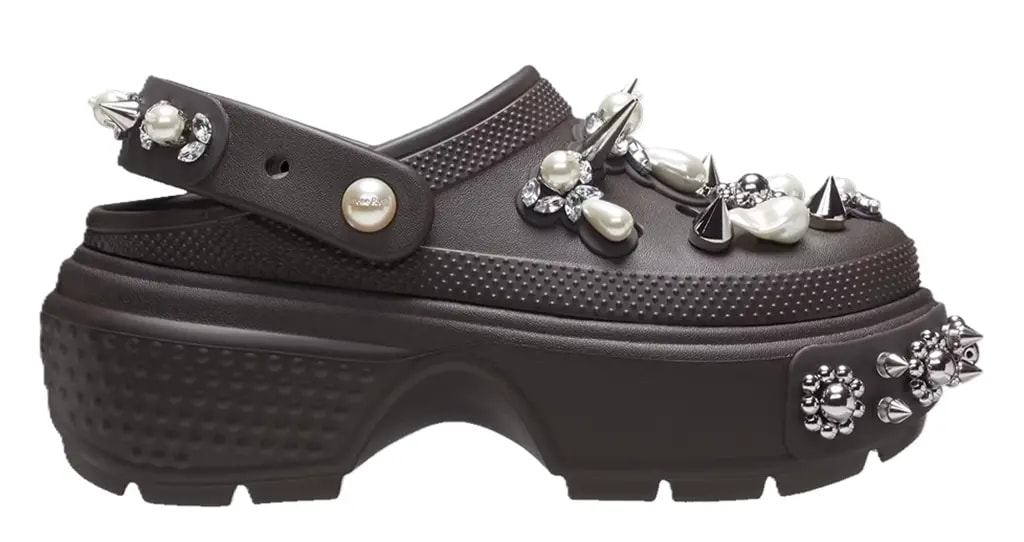 Dép Crocs Stomp x Simone Rocha Clog 'Espresso' 210942-206 — kich-thuoc: 37-38