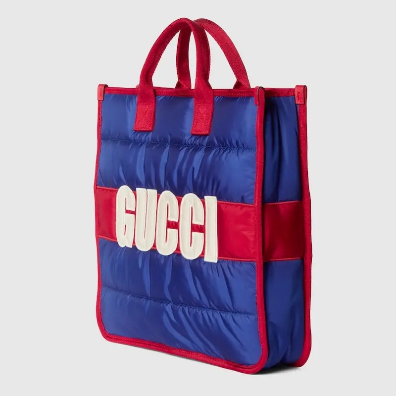 Túi Gucci Children's Stripe Tote Bag 'Blue' 605831-FADLC-4342 — ảnh 3