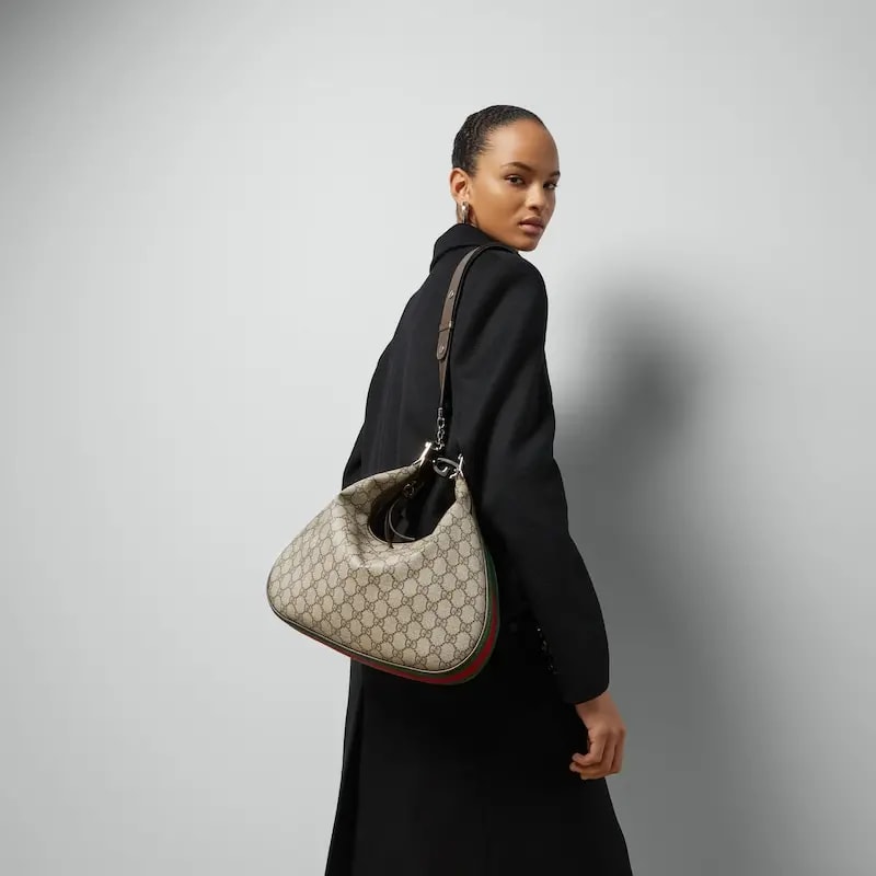 Túi Gucci Attache Medium Shoulder 'Beige' 702823-96GRN-9769 — ảnh 2