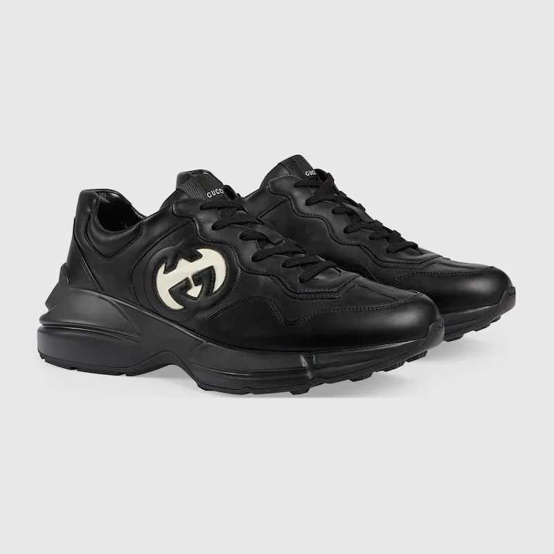 Giày Gucci Interlocking G Rhyton 'Black' 757857-UPG70-1057 — ảnh 2