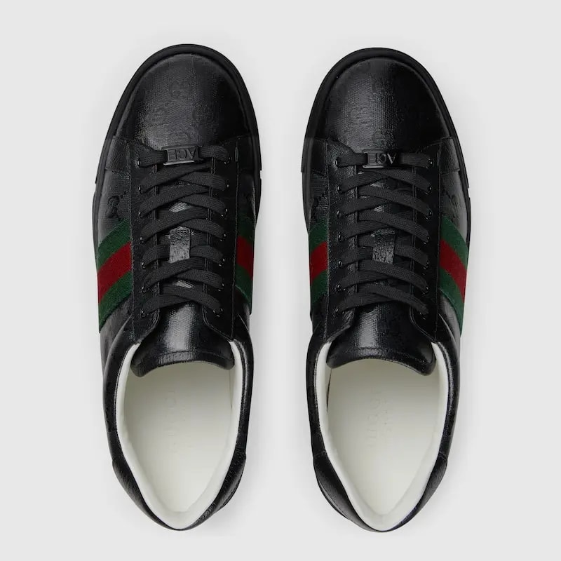 Giày Gucci Ace GG Crystal 'Black' 760775-FACRF-1163 — ảnh 4