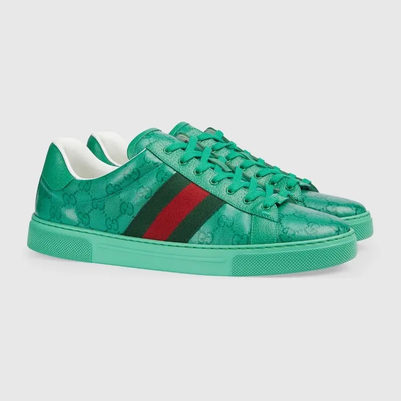 Giày Gucci Ace GG Crystal 'Green' 760775-FACRF-3751 — ảnh 4