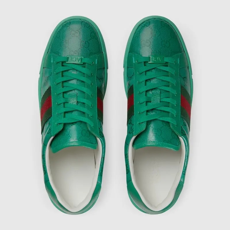 Giày Gucci Ace GG Crystal 'Green' 760775-FACRF-3751 — ảnh 3
