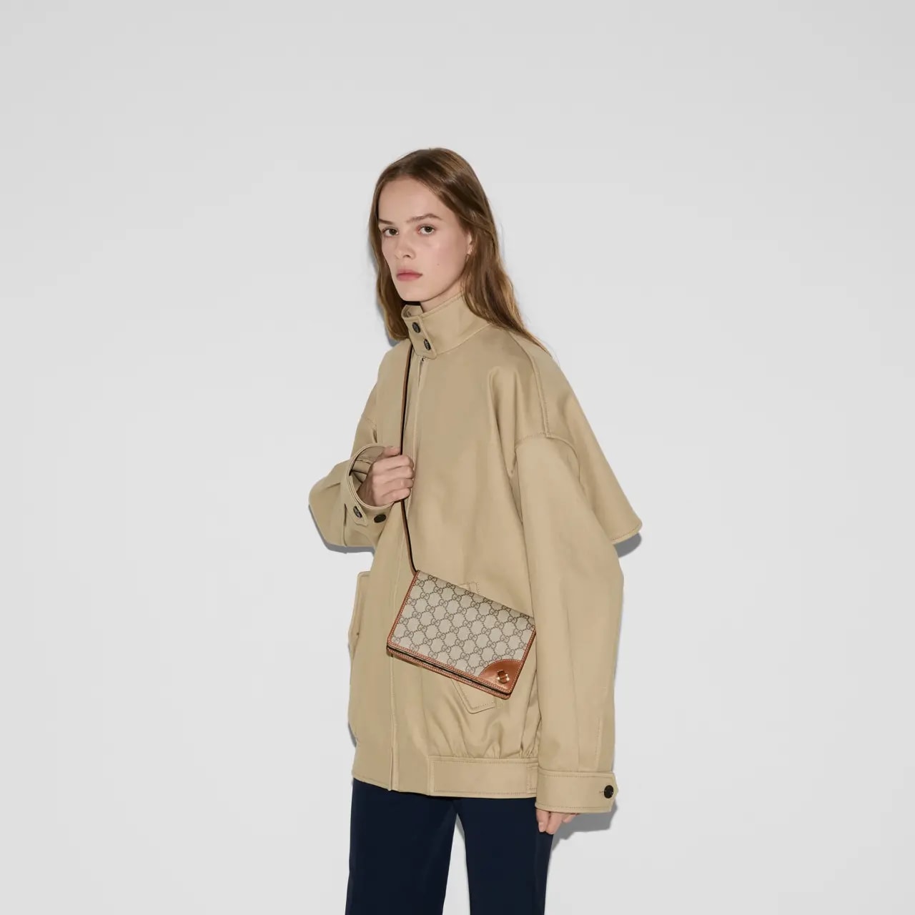 Túi Gucci GG Emblem 'Brown' 820688-FAD6L-9758 — ảnh 3