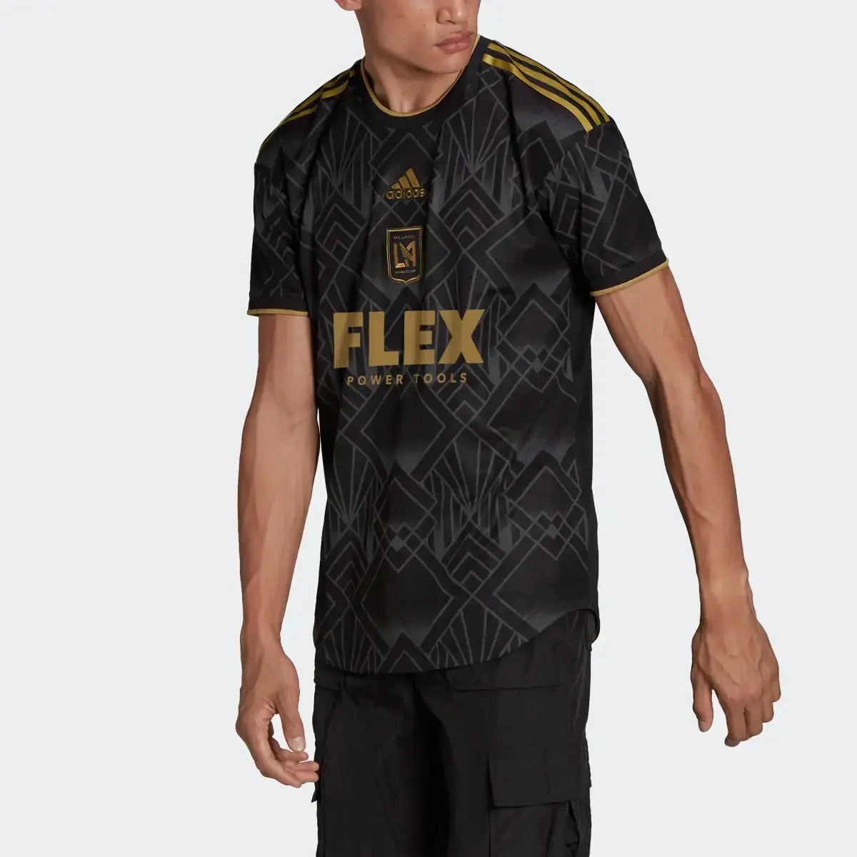 Áo Adidas Los Angeles FC Soccer Jersey 'Black' H45421 — ảnh 3
