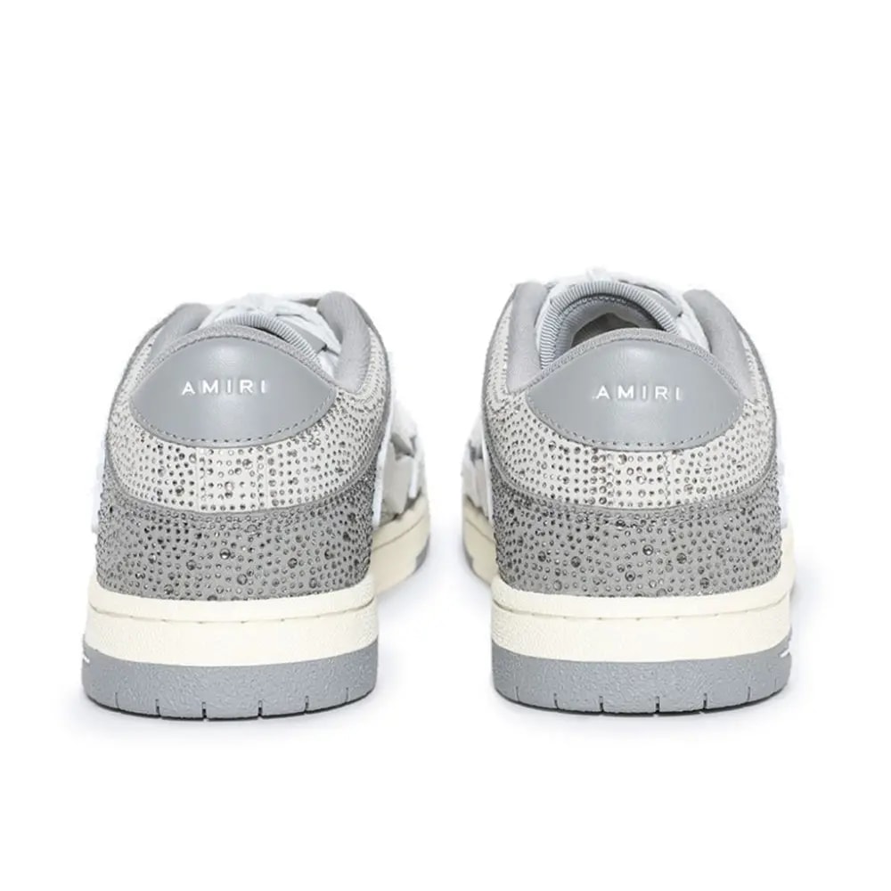 Giày Amiri Crystal Skel-top Low 'Grey' AMFOSR1059-030 — ảnh 4