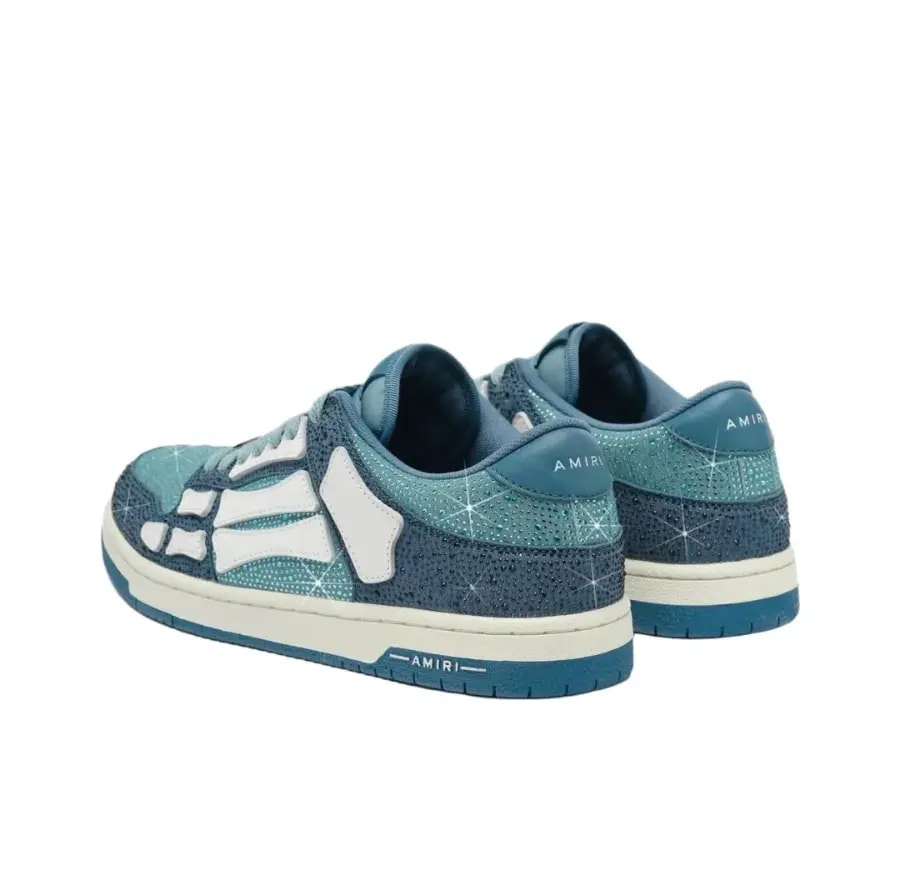 Giày Amiri Crystal Skel-top Low 'Blue' AMFOSR1059-420 — ảnh 3