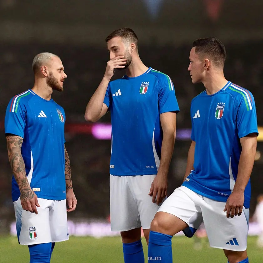 Áo Adidas Italy 2024 Home Authentic Jersey 'Blue' IN0658 — ảnh 3