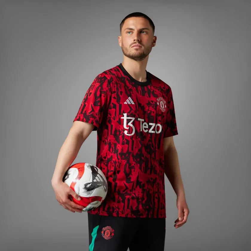 Áo Adidas Manchester United Pre-Match Shirt 23/24 'Red' IA7242 — ảnh 3