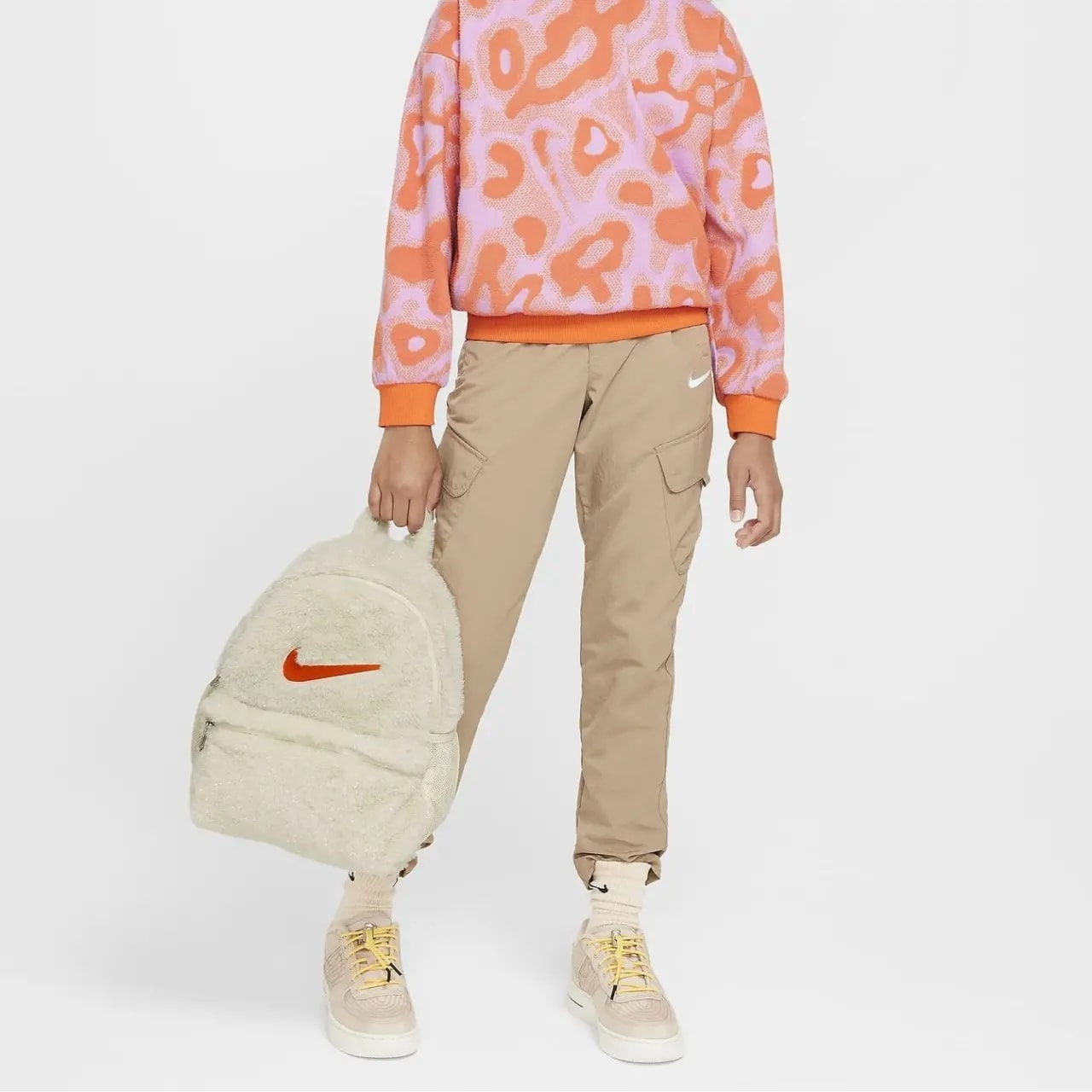Balo Nike Faux Fur 'White' FZ1330-113 — ảnh 3