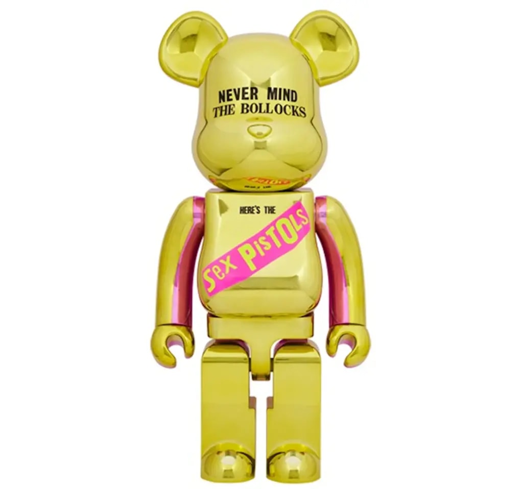 Mô Hình Bearbrick Sex Pistols 'Never Mind The Bollocks' 10 Chrome — kich-thuoc: 1000%