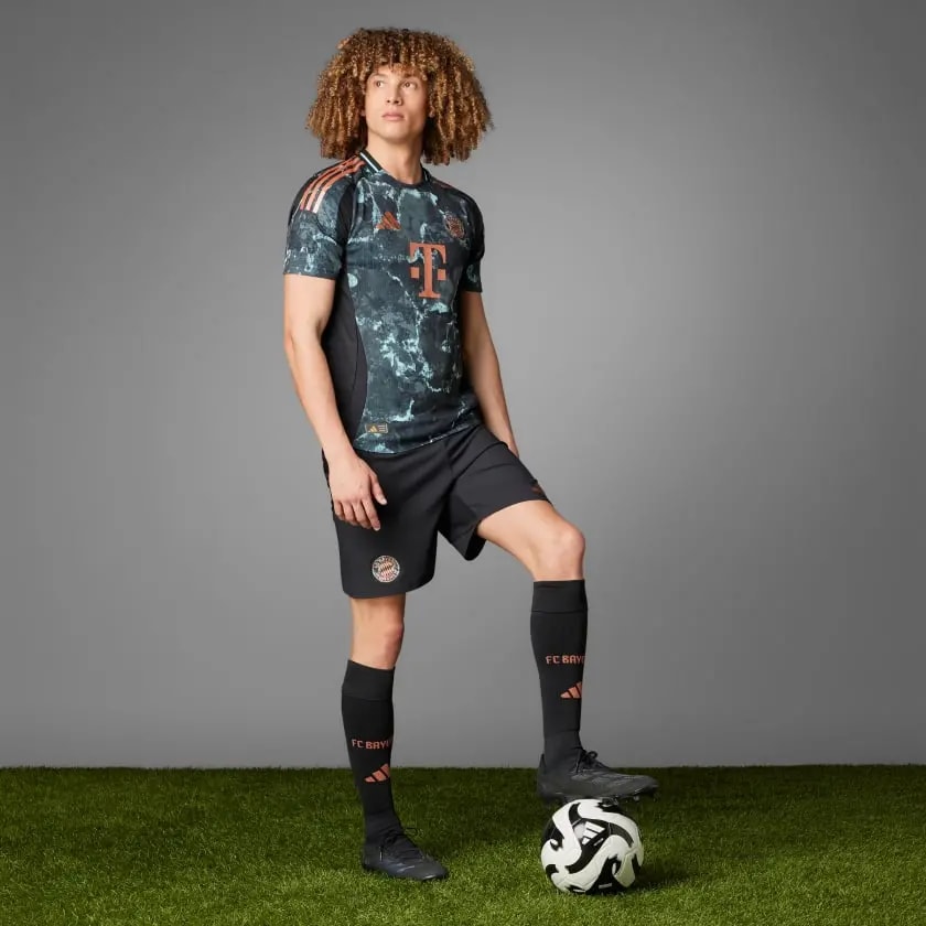 Áo Adidas FC Bayern 24/25 Away Jersey 'Black' JE8669 — ảnh 2