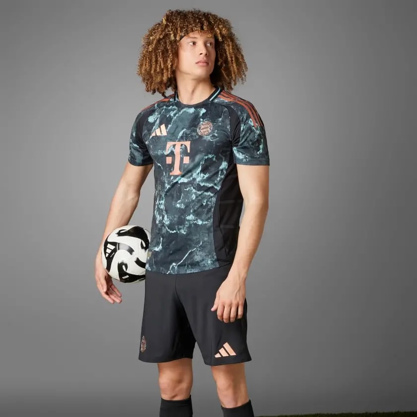Áo Adidas FC Bayern 24/25 Away Jersey 'Black' JE8669 — ảnh 3
