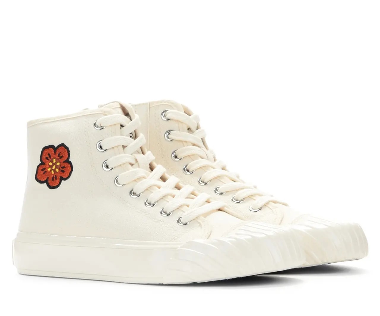 Giày Kenzo School High Sneaker 'White' FD52SN020F73-04 — ảnh 4