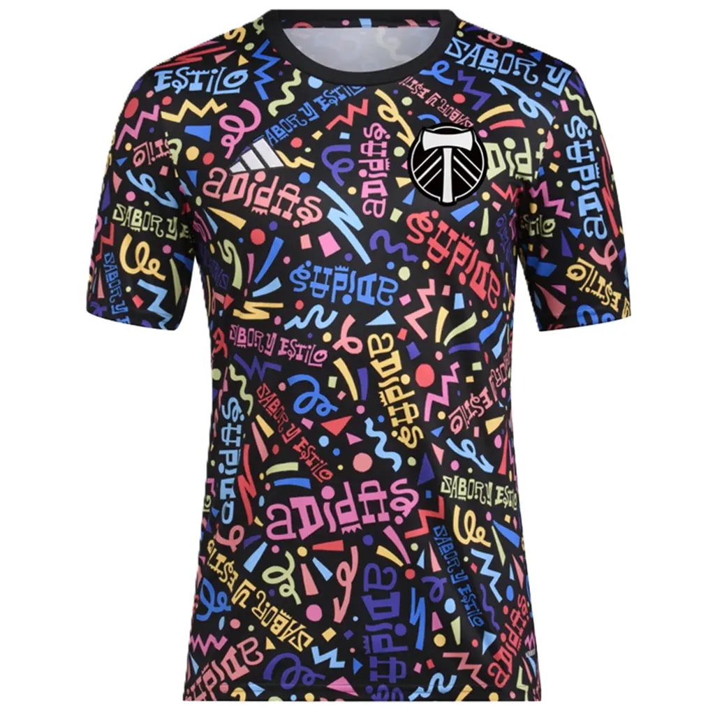 Áo Adidas Portland Timbers MLS Pre-Match Jersey 'Multicolor' IN9525 — kich-thuoc: L