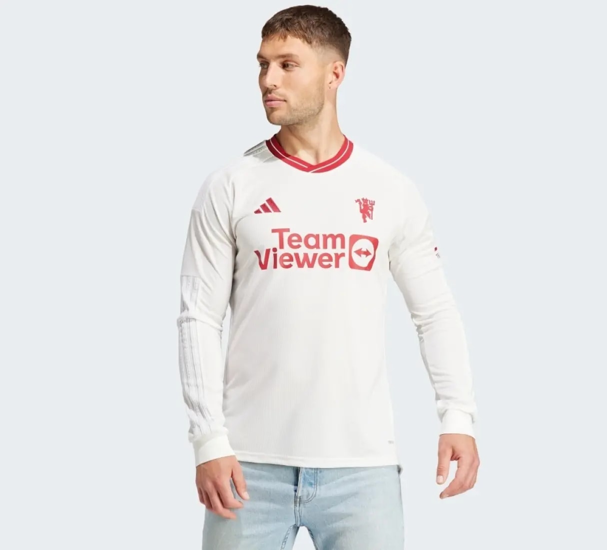 Áo Adidas Manchester United 2023/24 Third Long Sleeve 'White' IP1745 — ảnh 3