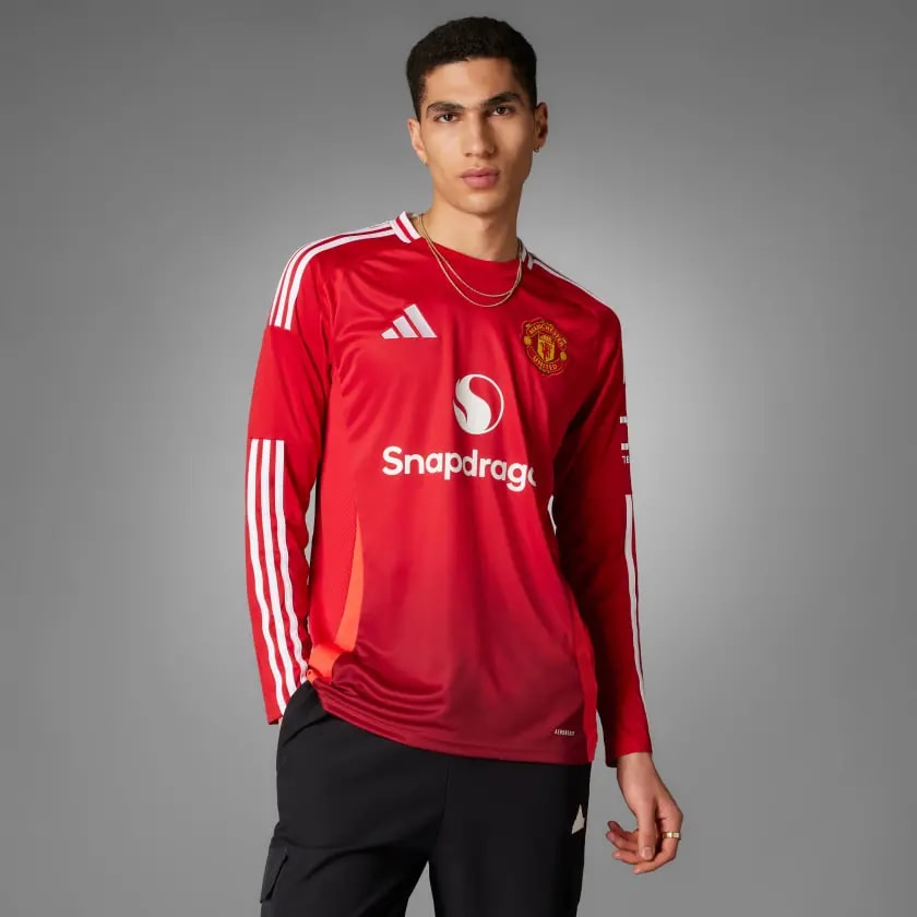 Áo Adidas Manchester United 24/25 Long Sleeve Home Jersey 'Red' IT1971 — ảnh 3