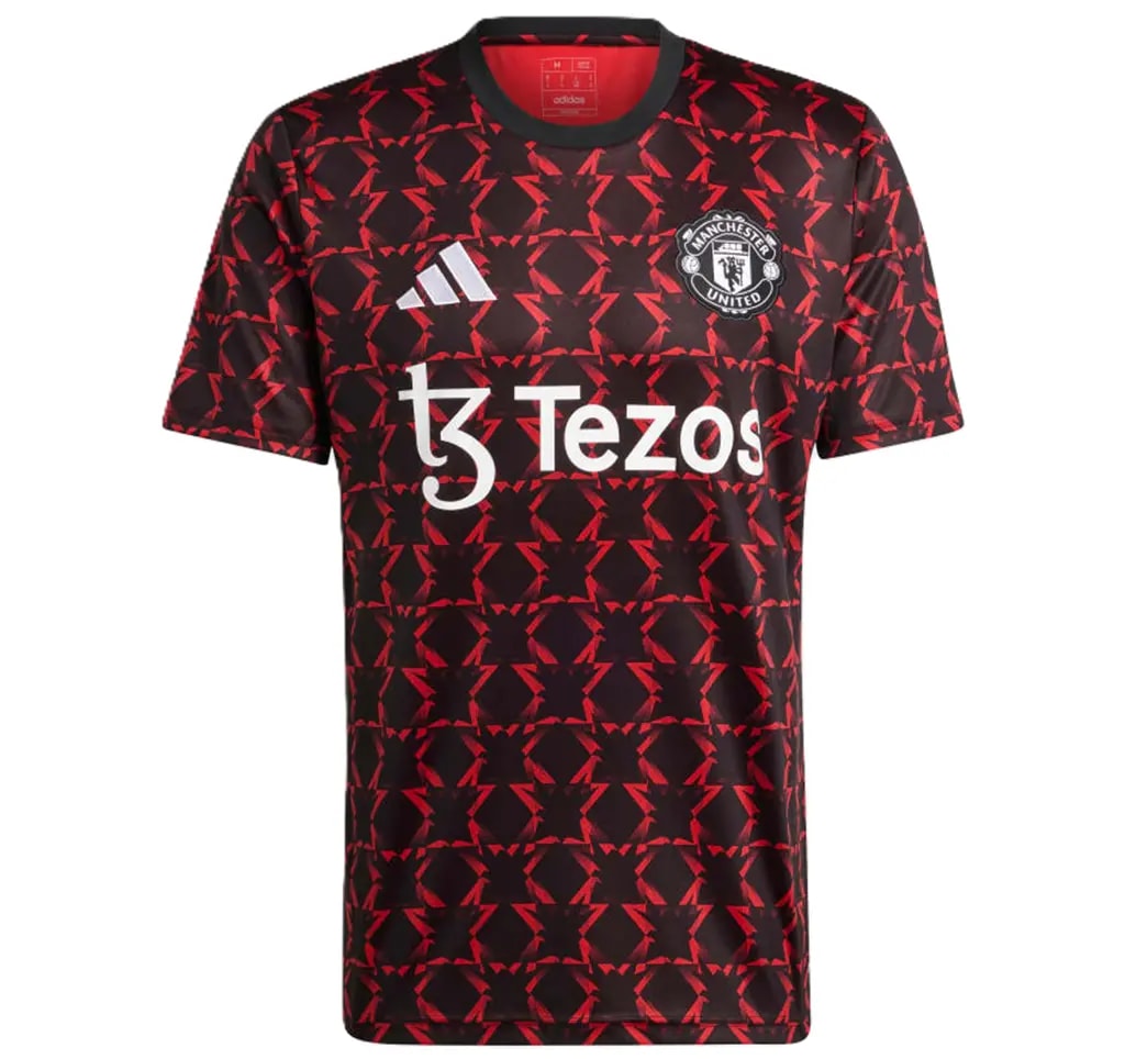 Áo Adidas Manchester United 24/25 Pre-Match Jersey 'Black Red' IT1996 — kich-thuoc: L