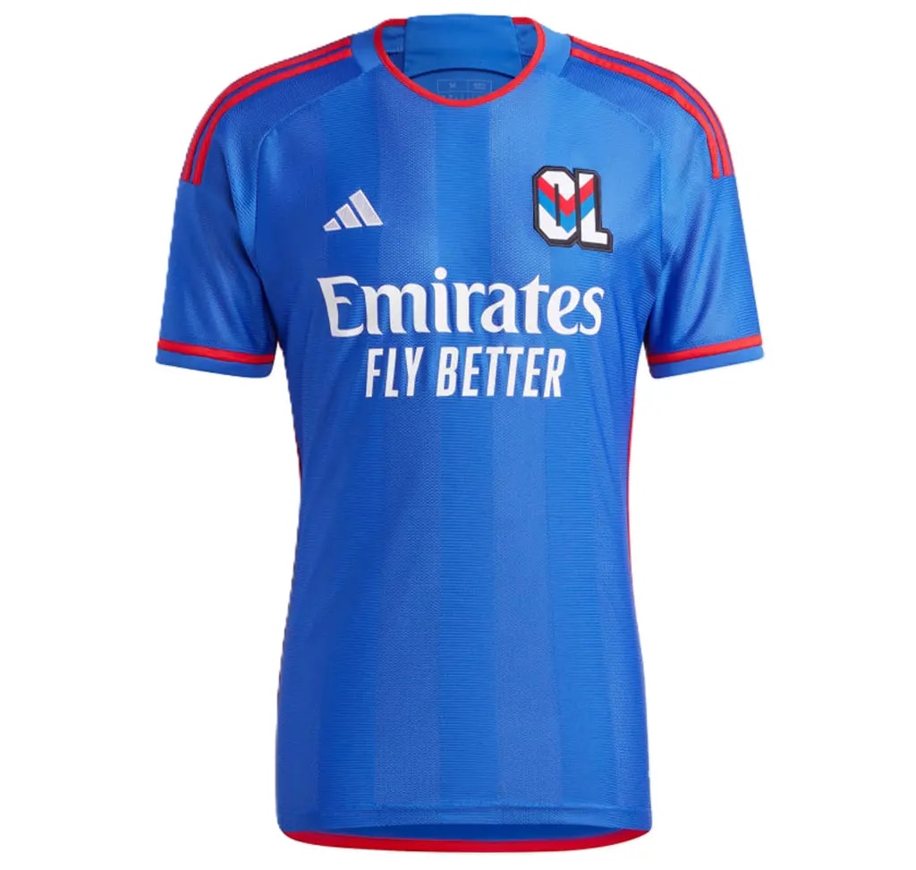 Áo Adidas Olympique Lyonnais 23/24 Away Jersey 'Blue' IB0907 — kich-thuoc: L