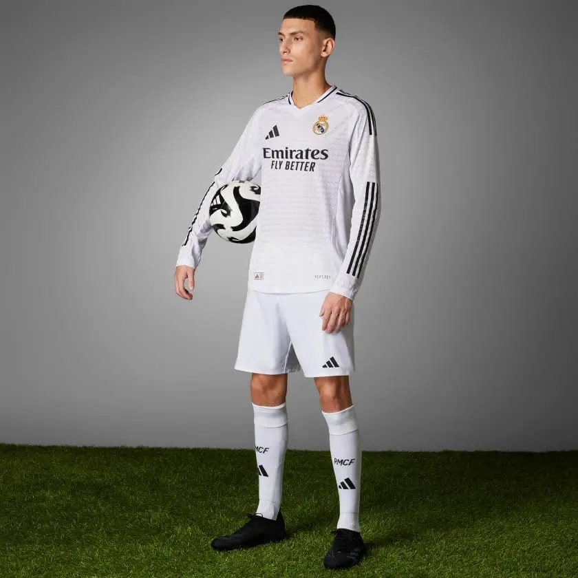 Áo Adidas Real Madrid 24/25 Long Sleeve Home Jersey 'White' IT5204 — ảnh 2