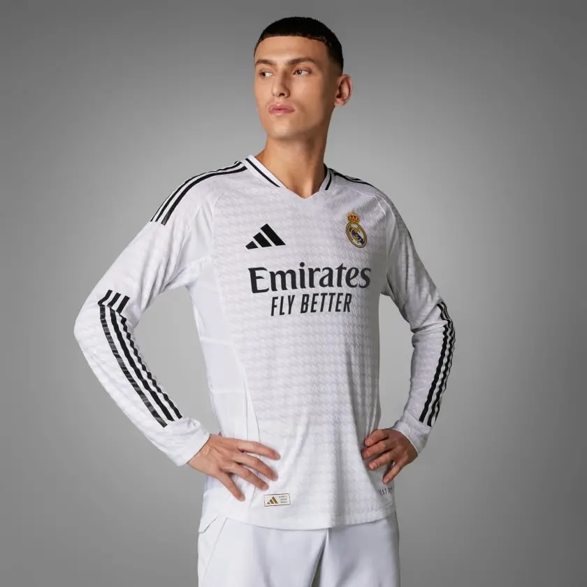 Áo Adidas Real Madrid 24/25 Long Sleeve Home Jersey 'White' IT5204 — ảnh 3