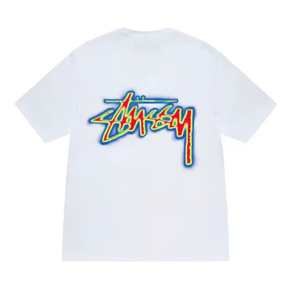 Áo Stussy Thermal Stock 'White' 1905023 — kich-thuoc: L