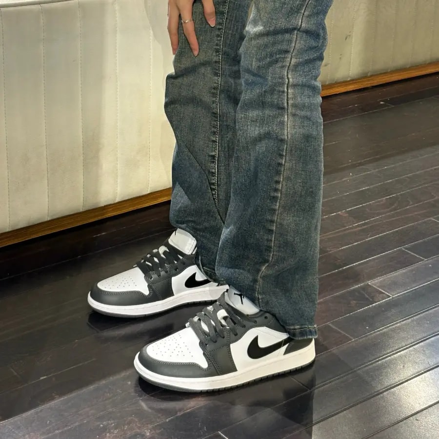 Giày Nike Air Jordan 1 Low GS 'Iron Grey' 553560-152 — ảnh 4