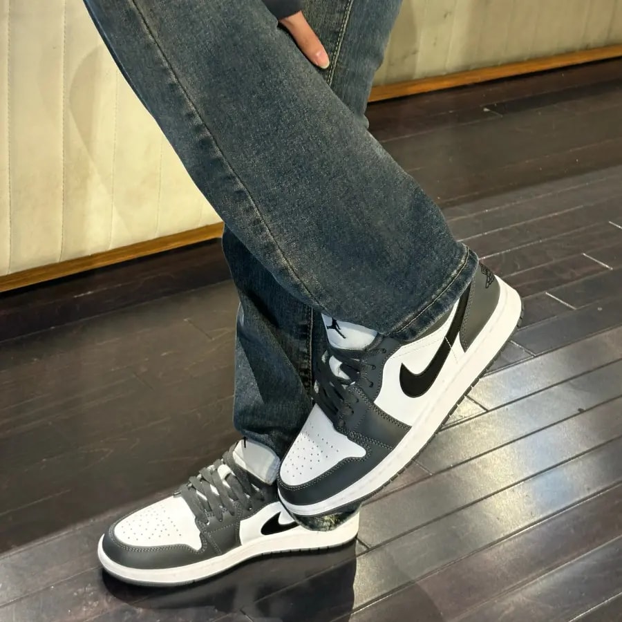 Giày Nike Air Jordan 1 Low GS 'Iron Grey' 553560-152 — ảnh 5
