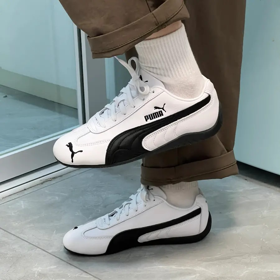 Giày Puma Speedcat OG Leather 'White Black' 401603-02 — ảnh 2