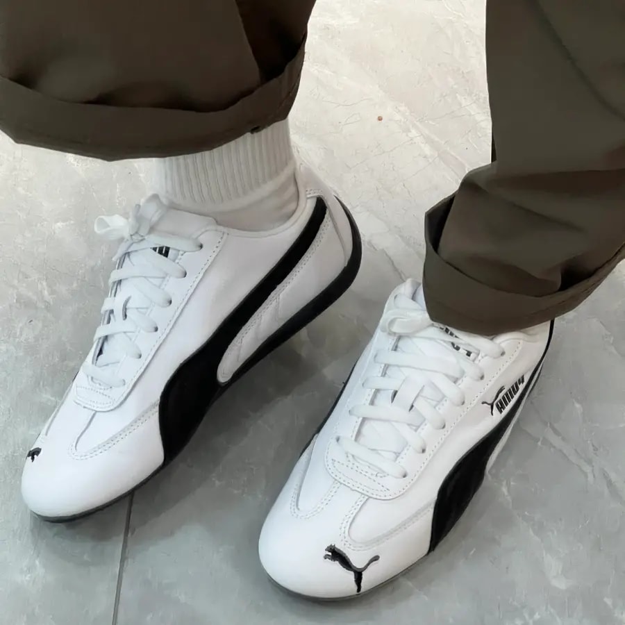 Giày Puma Speedcat OG Leather 'White Black' 401603-02 — ảnh 5