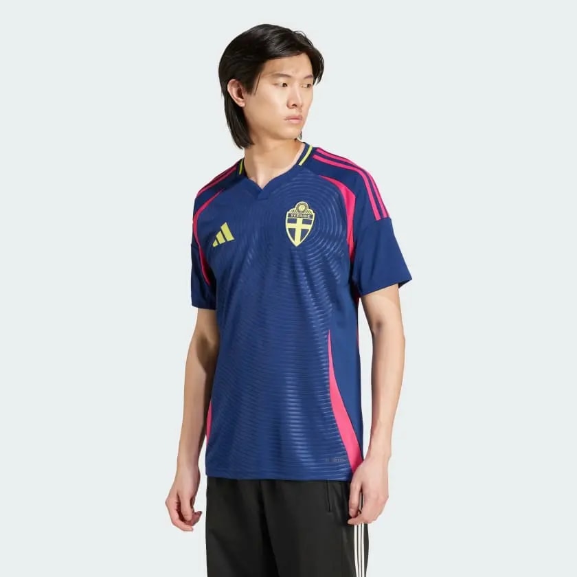 Áo Adidas Sweden 24 Away Jersey 'Blue' IN1099 — ảnh 3