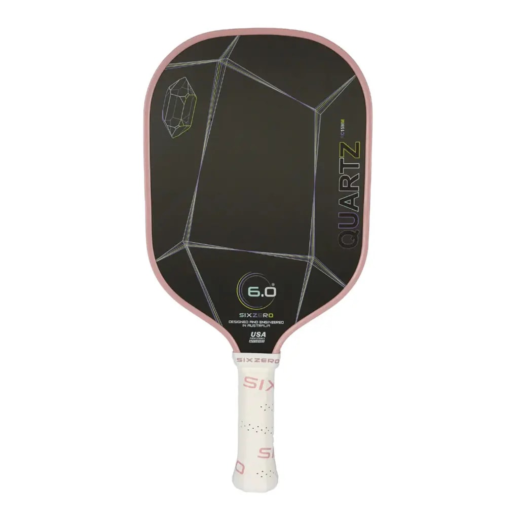 Vợt Pickleball Six Zero Quartz 'Pink' — kich-thuoc: 15mm