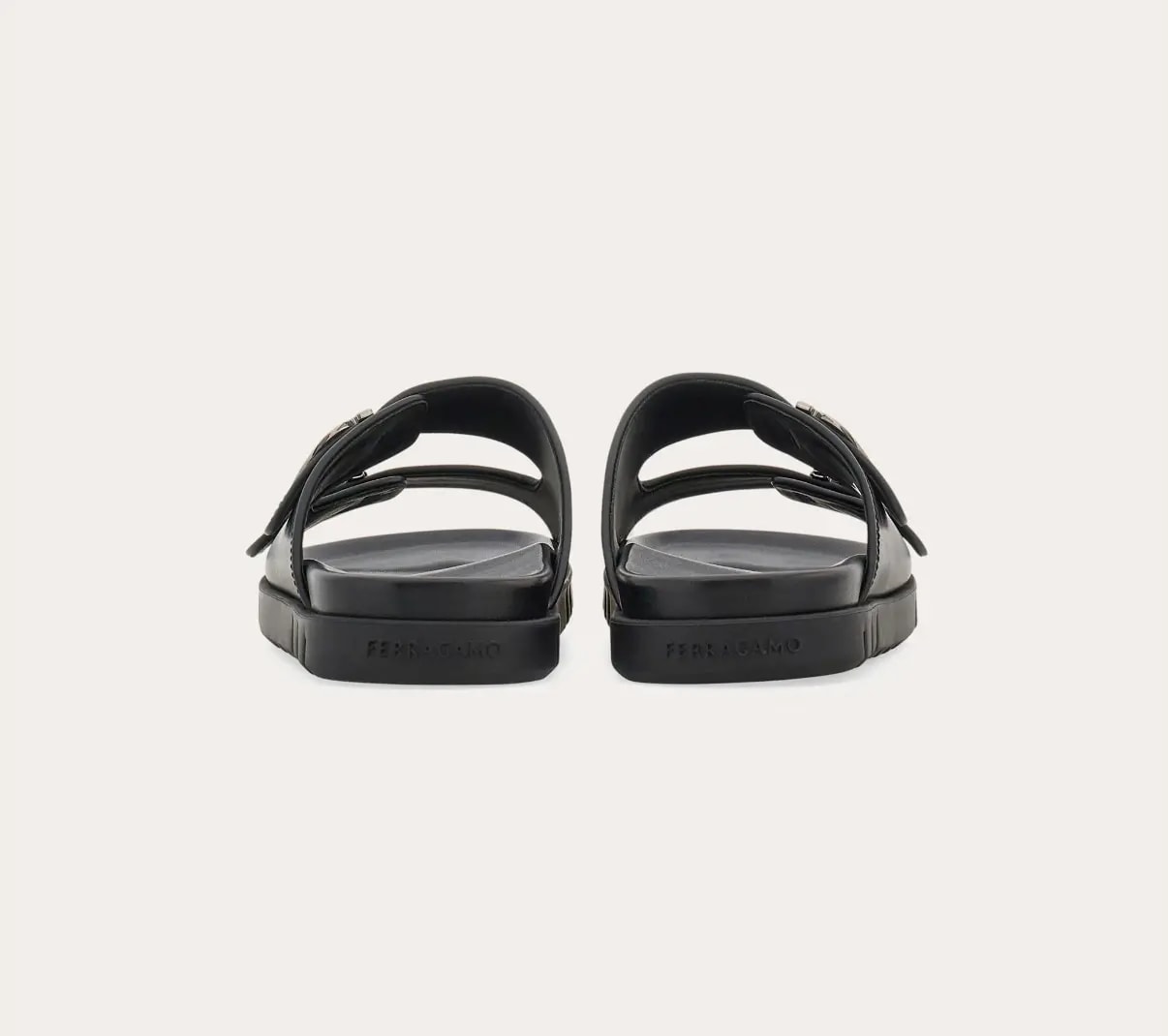 Dép Salvatore Ferragamo Double-strap Sandal 'Black' 027970-774491 — ảnh 4