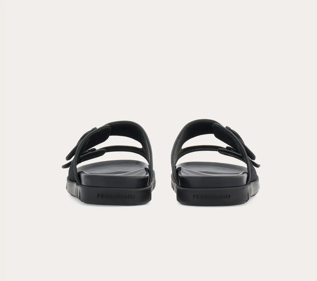 Dép Salvatore Ferragamo Double-strap Sandal 'Black' 029157-775573 — ảnh 4