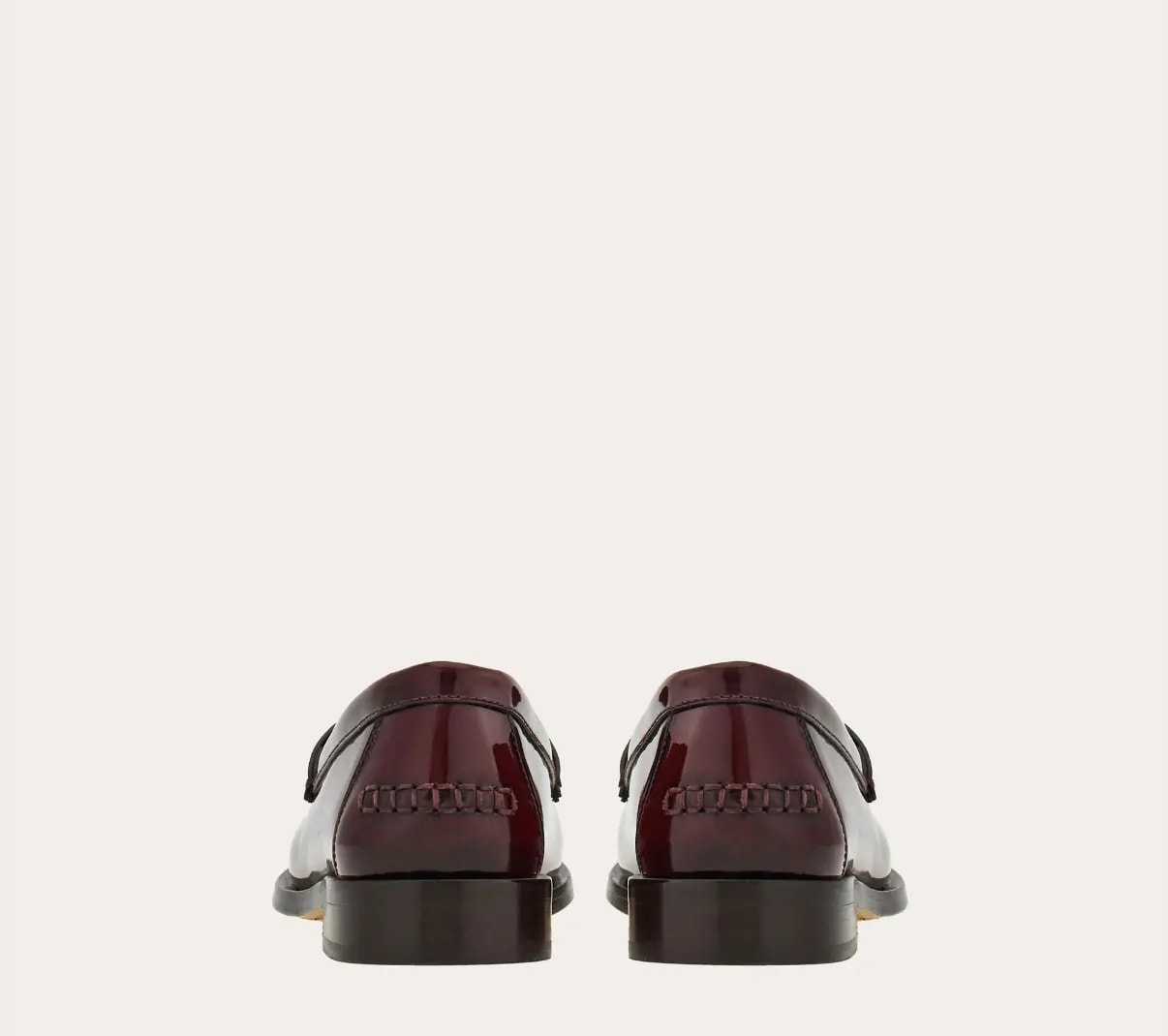 Giày Salvatore Ferragamo Moccasin Gancini Ornament 'Burgundy' 01H443-769633 — ảnh 4