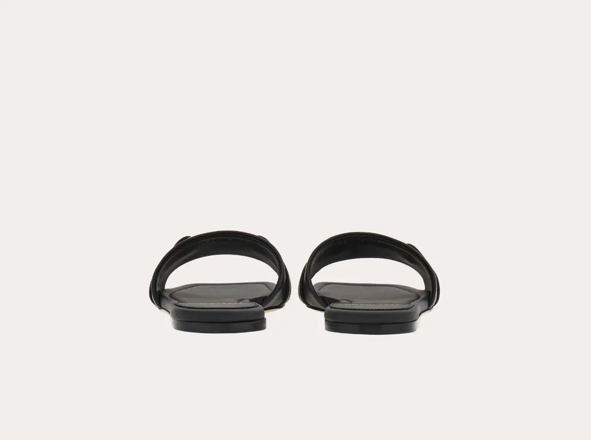 Dép Salvatore Ferragamo Flat Slide 'Black' 01G997-769636 — ảnh 4
