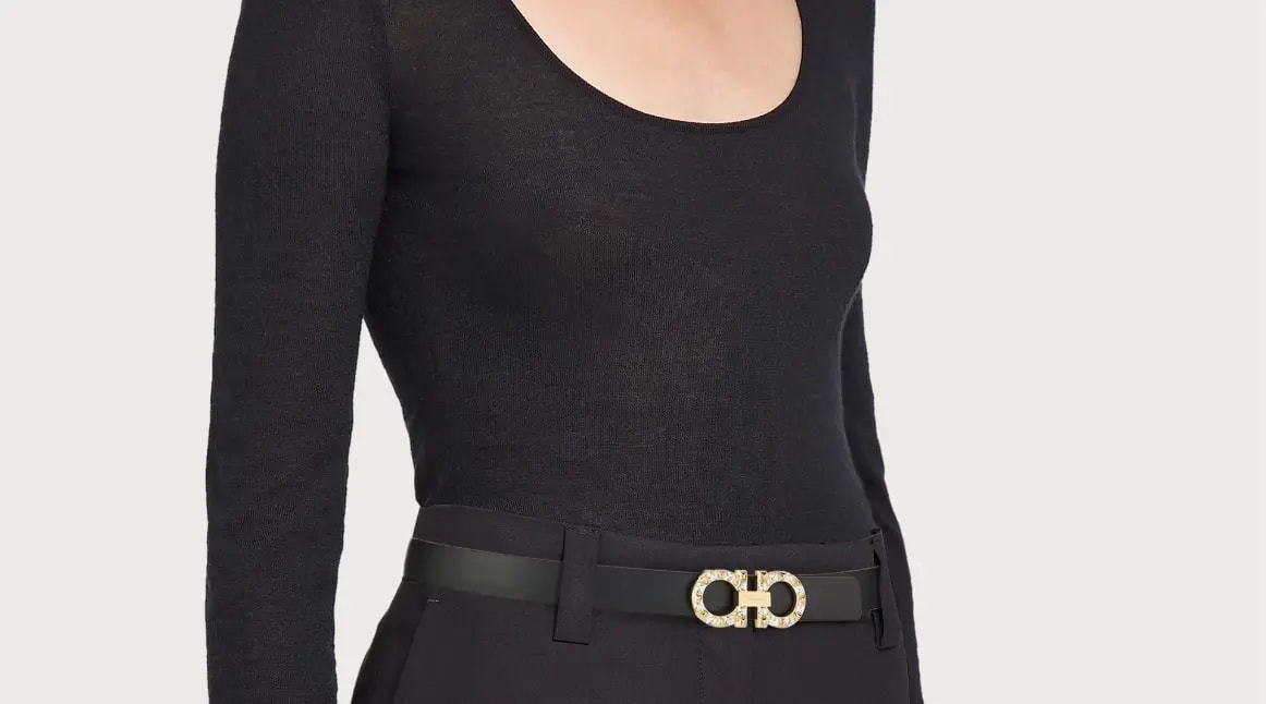 Thắt Lưng Salvatore Ferragamo Reversible Gancini Belt 'Black' 230205-754954 — ảnh 2